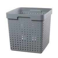 košík SEOUL XL, 30x30x30cm-mat.šedý, plast