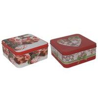 HIT DÓZA NA CUKROVÍ 15,2*15,2*6,7CM VÁNOČNÍ MOTIV 2ASS_hamashop