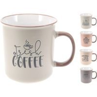 EXCELLENT HOUSEWARE Hrnek 710 ml kamenina Fresh COFFEE KO-DN1801630fres