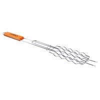 TORO GRILOVACÍ ROŠT S DŘEVĚNOU RUKOJETÍ 600x180x80MM_hamashop