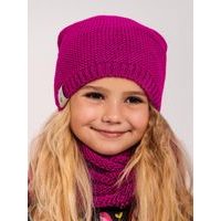 Unuo, Dětská čepice pletená, Fuchsiová