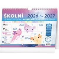 NOTIQUE Školní plánovací kalendář s háčkem 2027, 30 x 21 cm