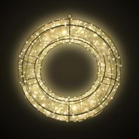 TORO DEKORACE VĚNEC 3D LED 36X7X36CM KOV_hamashop