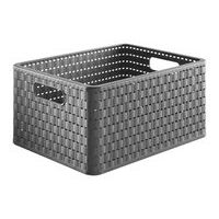 koš-box 18,0l antracit COUNTRY A4, 36,8x27,8x19,cm, plast