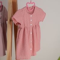 ESITO Mušelínové šaty Barunka Cameo pink DOT - růžová / 68