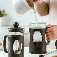 konvice 0,60l MISTY, COFFEE MAKER, sklo/plast