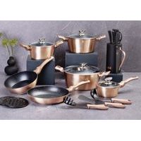 BERLINGERHAUS Sada nádobí s odnímatelnou rukojetí 9 ks Burgundy Metallic Line BH-6145