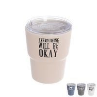O Hrnek porc. bez ucha s víčkem 0,38 l mix