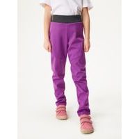 Unuo Dětské softshellové kalhoty s fleecem pružné Sporty, Ostružinová