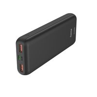 Hama PD20-HD powerbank, 20000 mAh, 3 výstupy: 1x USB-C, 2x USB-A, PD, Qualcomm, max. 18 W/3 A