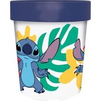 STOR KELÍMEK S PROTISKLUZOVÝM DNEM STITCH 260 ML, PLAST_hamashop