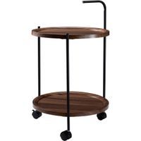 H & S COLLECTION Stolek odkládací a servírovací na kolečkách 67 cm hnědá KO-DD1001520