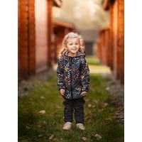 Unuo, Dětská softshellová bunda s fleecem Street, Kobaltová, Tyrkysová