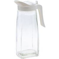 EXCELLENT HOUSEWARE Skleněná konvice na čaj i vodu 1,5 l bílá KO-024001980bila