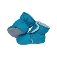 ESITO Capáčky barefoot Softshell Lamb Petrol - petrolejová / 2 - délka stélky: 12 cm