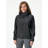 Unuo, Dámská softshellová bunda s fleecem Slim, Černá