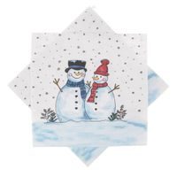 Servírovací ubrousky SNĚHULÁK