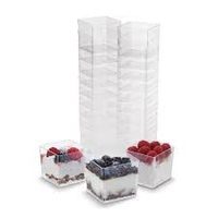 pohárek 120ml 4boký FINGERFOOD krychl., 50ks, plast