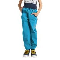 unuo softshellové kalhoty bez zateplení Aqua + reflexní obrázek Evžen (Softshell kids trousers)