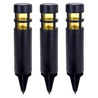 PROGARDEN Zahradní solární lampa se zápichem sada 3 ks černá KO-DX9300830