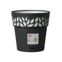 květ. d30xh29cm GRAFIT/šedá CLOE+miska