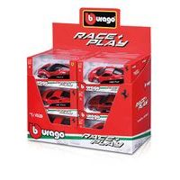 Bburago Bburago - Auta Race+Play, Ferrari, display 12ks, 1:43, assort