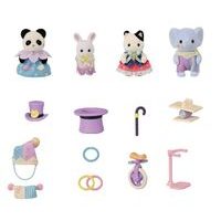 Sylvanian family Kočičí trojčata Floral s kočárkem