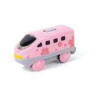 Hape Lokomotiva Intercity na baterie, růžová