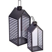 lucerna 2ks-sada, ČERNÁ, 2strany hladké, kov/sklo (rozlistovat )