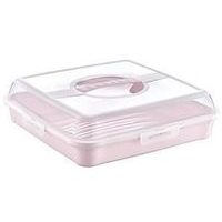 box PARTY-Enrico, 34,5x34,5x10,5cm, sev.růž., plast