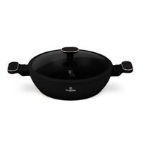 BERLINGERHAUS Pánev hluboká s titanovým povrchem a poklicí 28 cm Black Rose Collection LP-BH-250