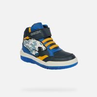 Černé chlapecké svítící tenisky Geox Activart Illuminus