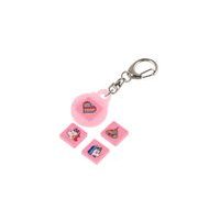 PIXIE CREW PIXIE CREW Klíčenka, růžová, Glitternox 4 multipixely