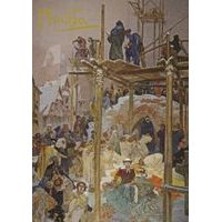 Pohled Alfons Mucha Slovanská epopej – Milíč z Kroměříže, krátký Baagl