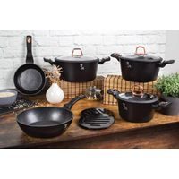 BERLINGERHAUS Sada nádobí s odnímatelnou rukojetí 9 ks Burgundy Metallic Line BH-6145