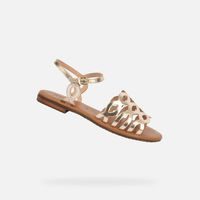 Zlaté dámské sandály Geox Sozy S