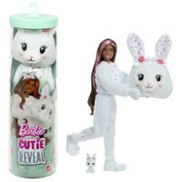 Barbie CUTIE REVEAL Barbie sladké mašle - mintový králíček