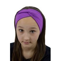 Dívčí čelenka s křížením BY MIMI - fialová
