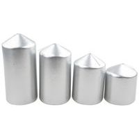 Svíčka 50x60/75/90/105 4ks lak stříbrná, 21,24,27,30h.