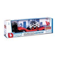 Bburago Bburago – STREET FIRE, Přepravní vozidlo Flatbed Transport + VW Polo GTI Mark 5, 1:43