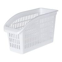 košík-organizér 13x29x17cm, bílý, plast