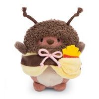 NICI NICI plyš MyMochi Medvídek Nomo 8cm v kostýmu včelky a hranolkami,set dárkové balení 8,5x6,5x10cm