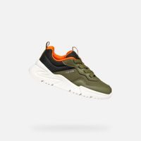 Khaki chlapecké tenisky Geox Loftus