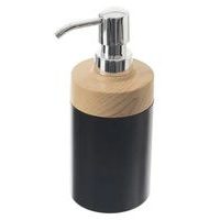 dávkovač 0,38l mýdla BLACK Limp, d7x17,5cm, plast