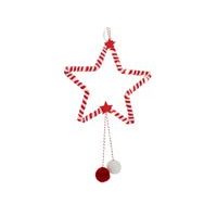 HIT DEKORACE HVĚZDA 20LED S ČASOVAČEM, 20 CM_hamashop