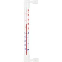 teploměr 19,0x1,8cm okenní, -50°C+50°C, samolep., plast.obj.