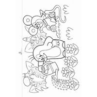 Oboustranně stíratelná tabulka/kreslící podložka A4 + 2 popisovače s plstěným hrotem - Krtek 1