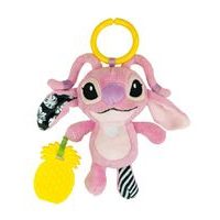 CLEMENTONI Disney baby - Plyšové chrastítko, kousátko STITCH ANGEL