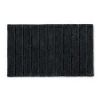 KELA Koupelnová předložka Megan 100% bavlna černá 100x60x1,6cm KL-24714