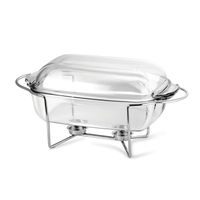 mísa 5,5l 36,5x20,8x13,5cm, THERMO, zapék. var.sklo, stojan kov